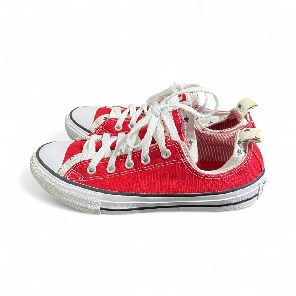 Converse Red Canvas All Star Shoes